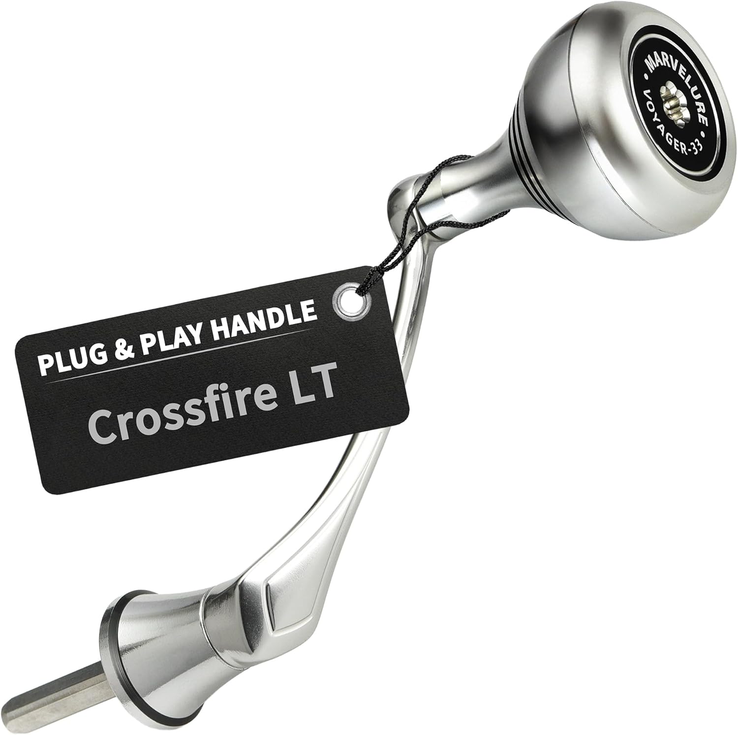 Locked-Type Power Handle (Hexagon Shaft) Compatible for Daiwa Revros LT Crossfire LT Legalis LT Regal LT Laguna LT Eliminator QR Spinning Reels