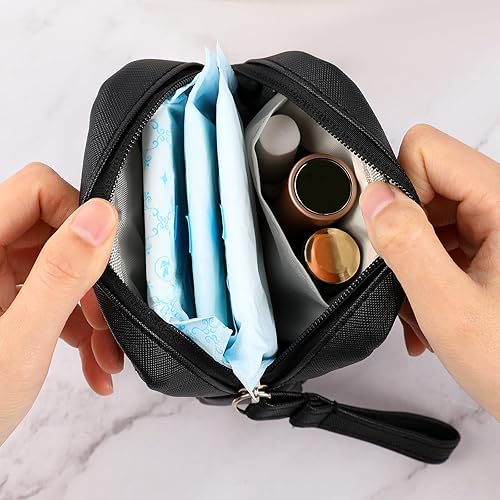 Miniatura 3 de 2 bolsas de almacenamiento de servilletas sanitarias, bolsa de período, bolsa de período, organizador de tampones menstruales femeninos, bolsas de