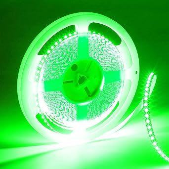 LED Strip Lights, DC12V 5m/16.4ft Dimmable 2835 LED Lights Strip, Super Bright 1200 LEDs 24000LM LED Ribbon Strip Lights Non-Waterproof, 2 Times Brightness Than SMD 5050Green
