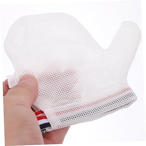 Miniatura 4 de COHEALI Guantes transpirables de nailon para evitar que los bebés chupen el pulgar los guantes de prevención para bebés color aleatorio