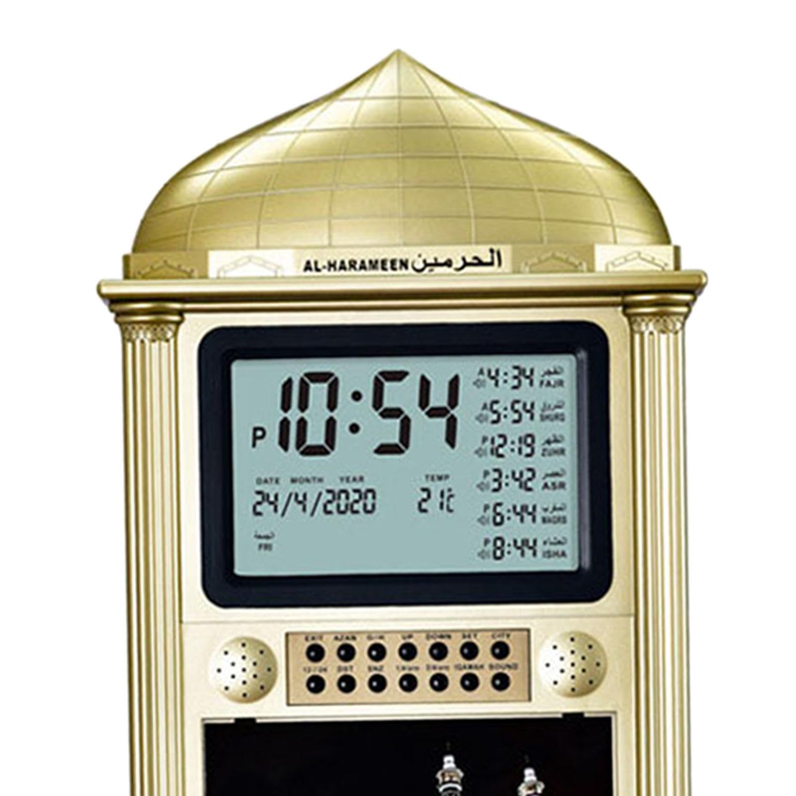 Horloge de Prière, Réveil Numérique, Décoration Moderne, Design élégant, Doré
