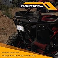 Vista 5 de WeiSen X3 Plug & Play Soporte para placa de matrícula con luz y enchufe de alimentación auxiliar/arnés LED Soporte de marco de matrícula compatible