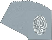 Vista 108 de CountryArtHouse Marco ovalado verde cazador de 5 x 7 pulgadas, sin ácidos, con núcleo blanco, corte biselado para fotos de 4 x 6, se adapta a marcos