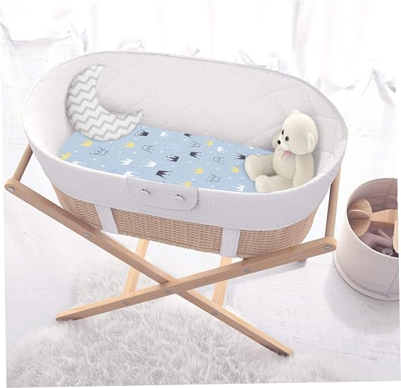 Kisangel Removable Crib Mattress Cover Bassinet Mattress Pad Fitted Sheet Lovely Summer Print