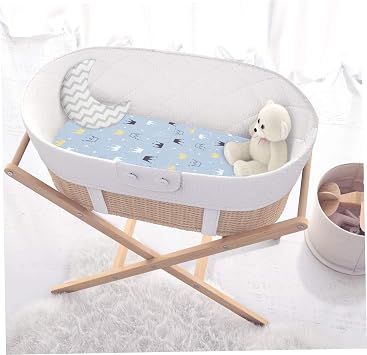 Kisangel Removable Crib Mattress Cover Bassinet Mattress Pad Fitted Sheet Lovely Summer Print
