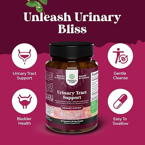 Miniatura 3 de D - Cápsulas de manosa para la salud del tracto urinario, D-manosa de alta potencia con jugo de arándano en polvo y diente de león para la salud del