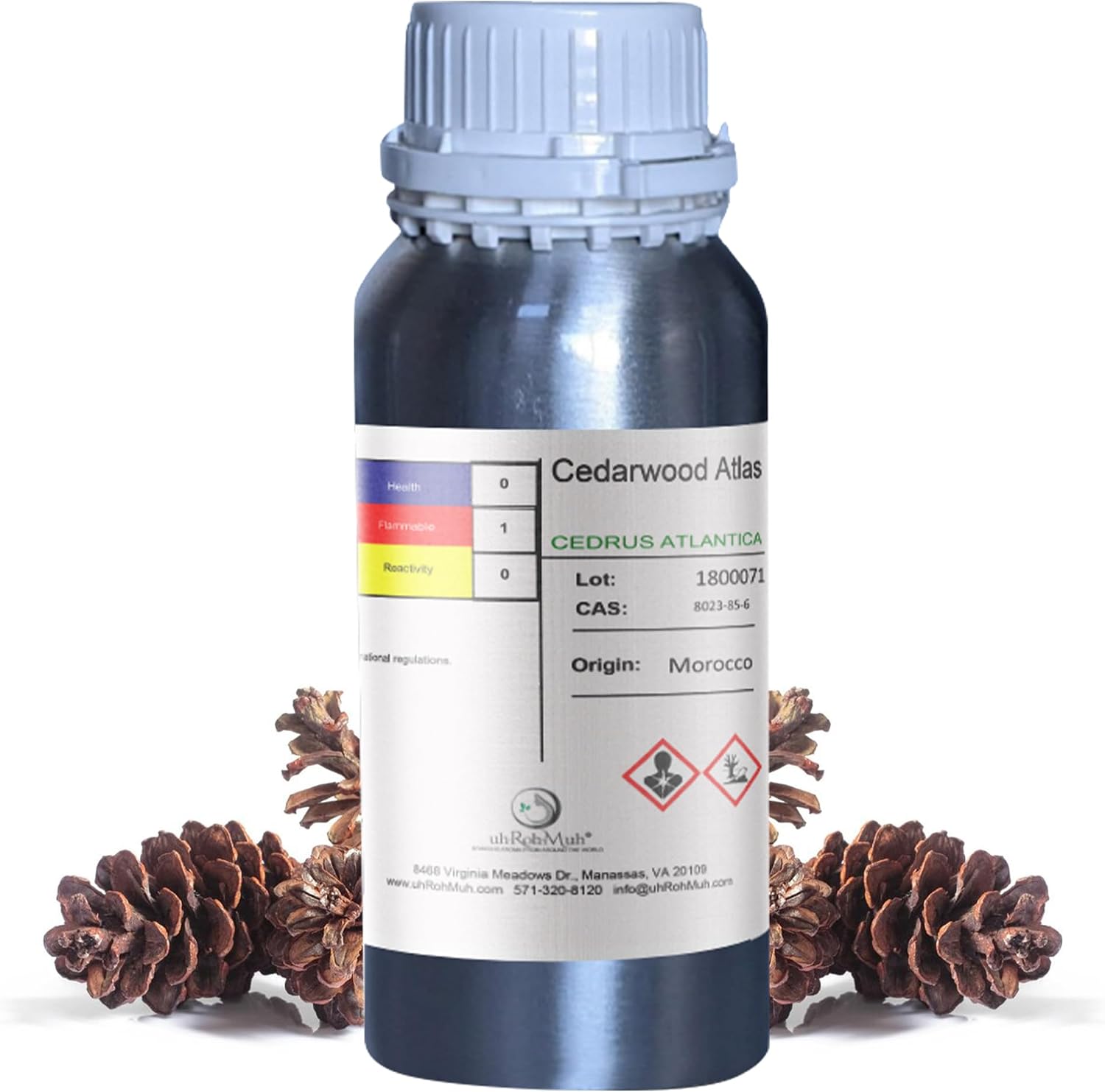 Pure Cedarwood Atlas Essential Oil (Wild Harvest) - Aromatic Elixir for Hair, Skin, and Culinary Delights - Perfect for Cleaning, Aromatherapy, DIY, Soap & Diffuser - Morocco Origin 10ml