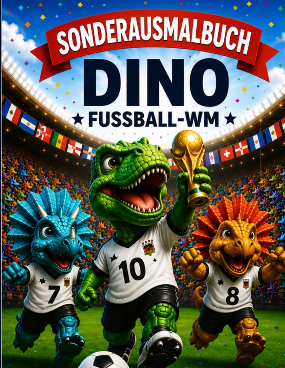 Dino Fußball-WM: Das Sonderausmalbuch
