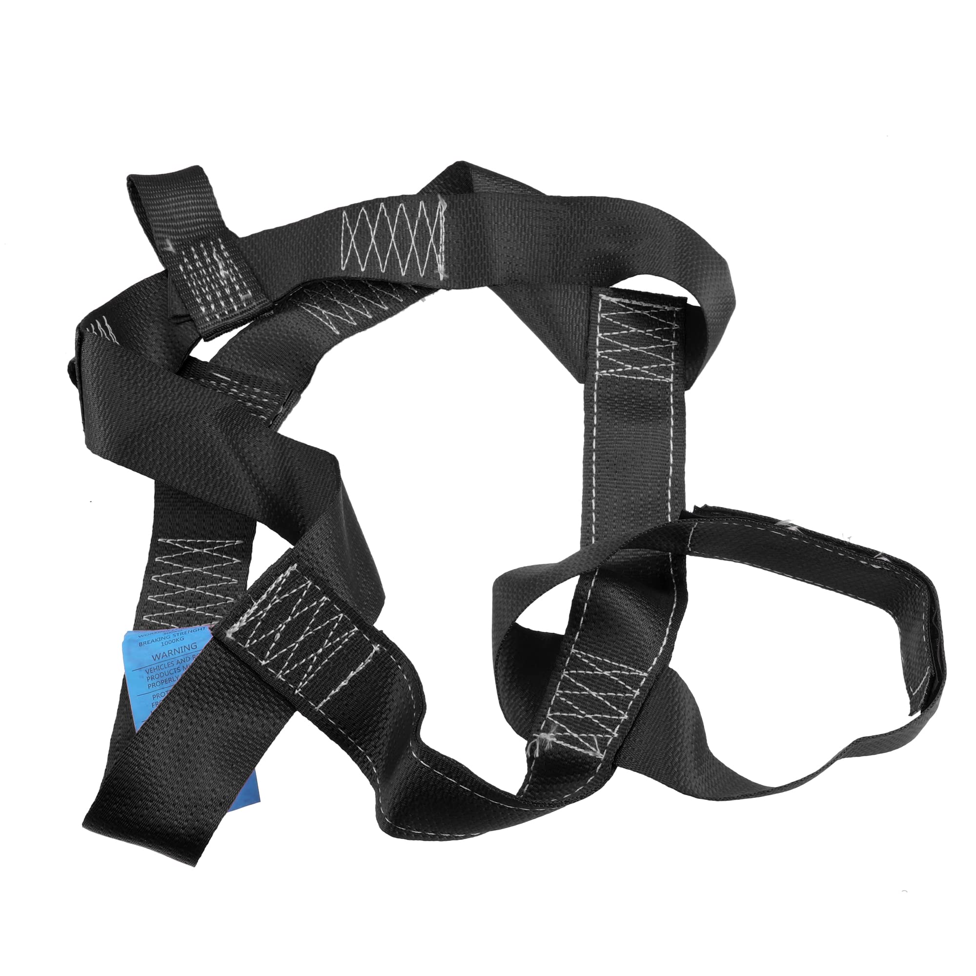 X AUTOHAUX 1 Pz Ruota Posteriore Trasporto Tie Down Cinghia Moto Nylon Nero