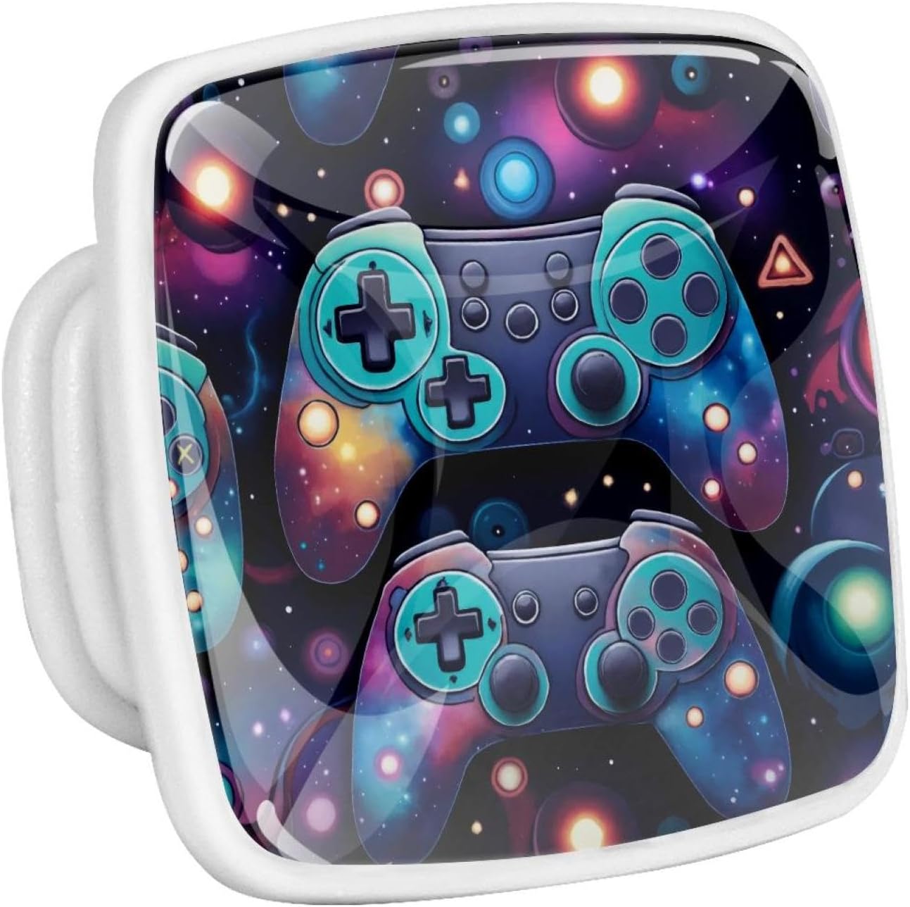 lcndlsoe Galaxy Gamer Controller Muster 4 Stück Kristallglas ...