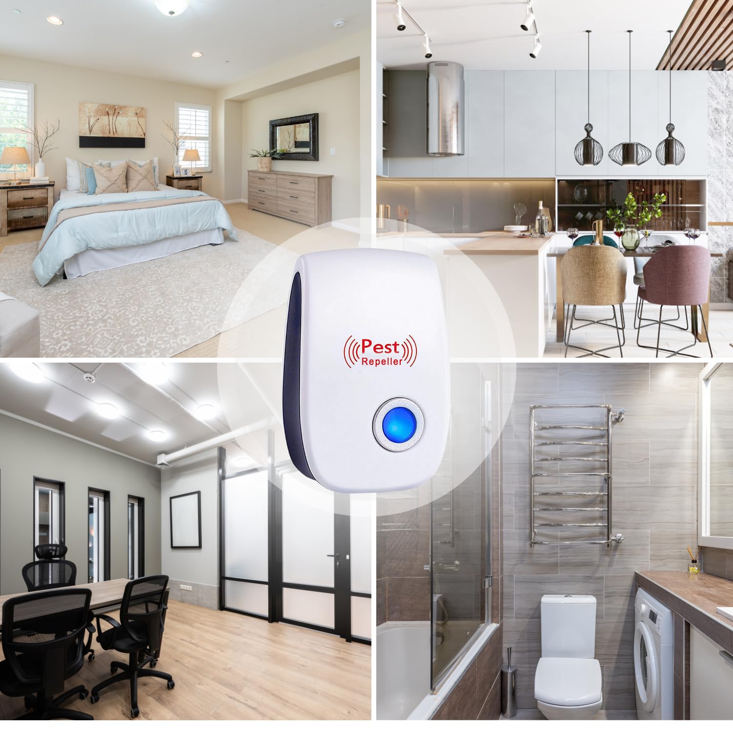 Amazon.co.jp: Ultrasonic Pest Repeller 6 Packs, Indoor Plug