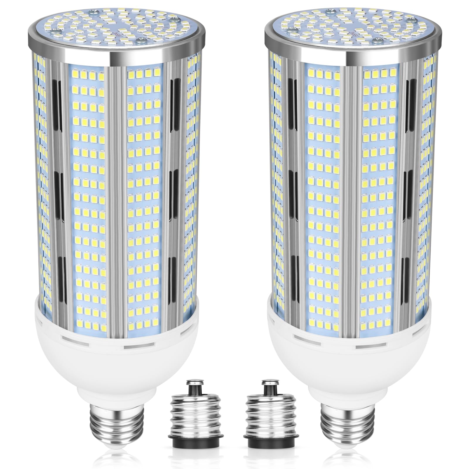 100W LED Corn Bulb 2 Pack, 12000 Lumens Super Bright Light, 5000K Daylight White LED Corn Light Bulb, E26/E39 Mogul Base LED Bulb for Outdoor Indoor Garage Warehouse Factory Workshop