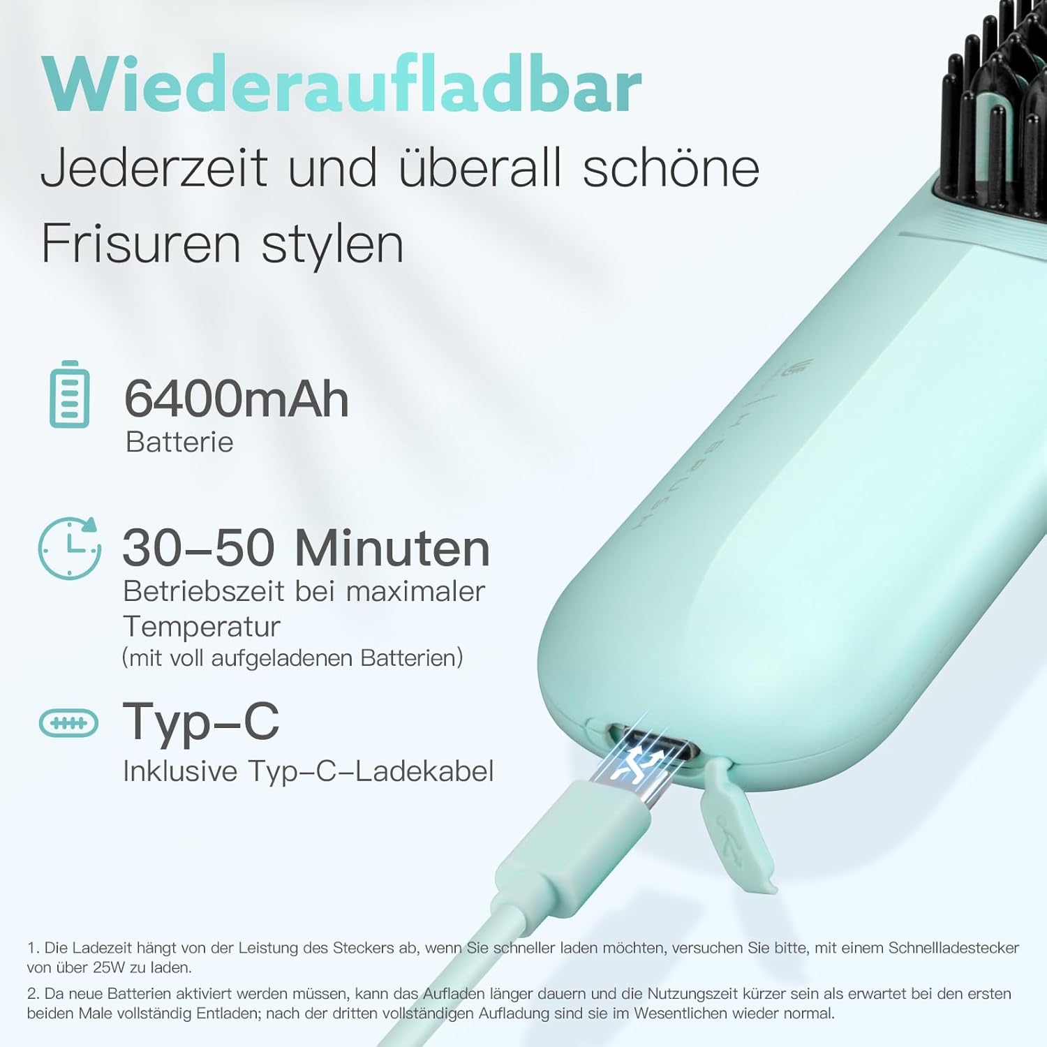 webeauty Wireless Straightening Brush használat