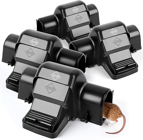 Miniatura 2 de Trampa para túnel de ratas con cierre a presión  atrapa roedores reutilizable para uso en interiores y exteriores, trampa segura para ratones sin