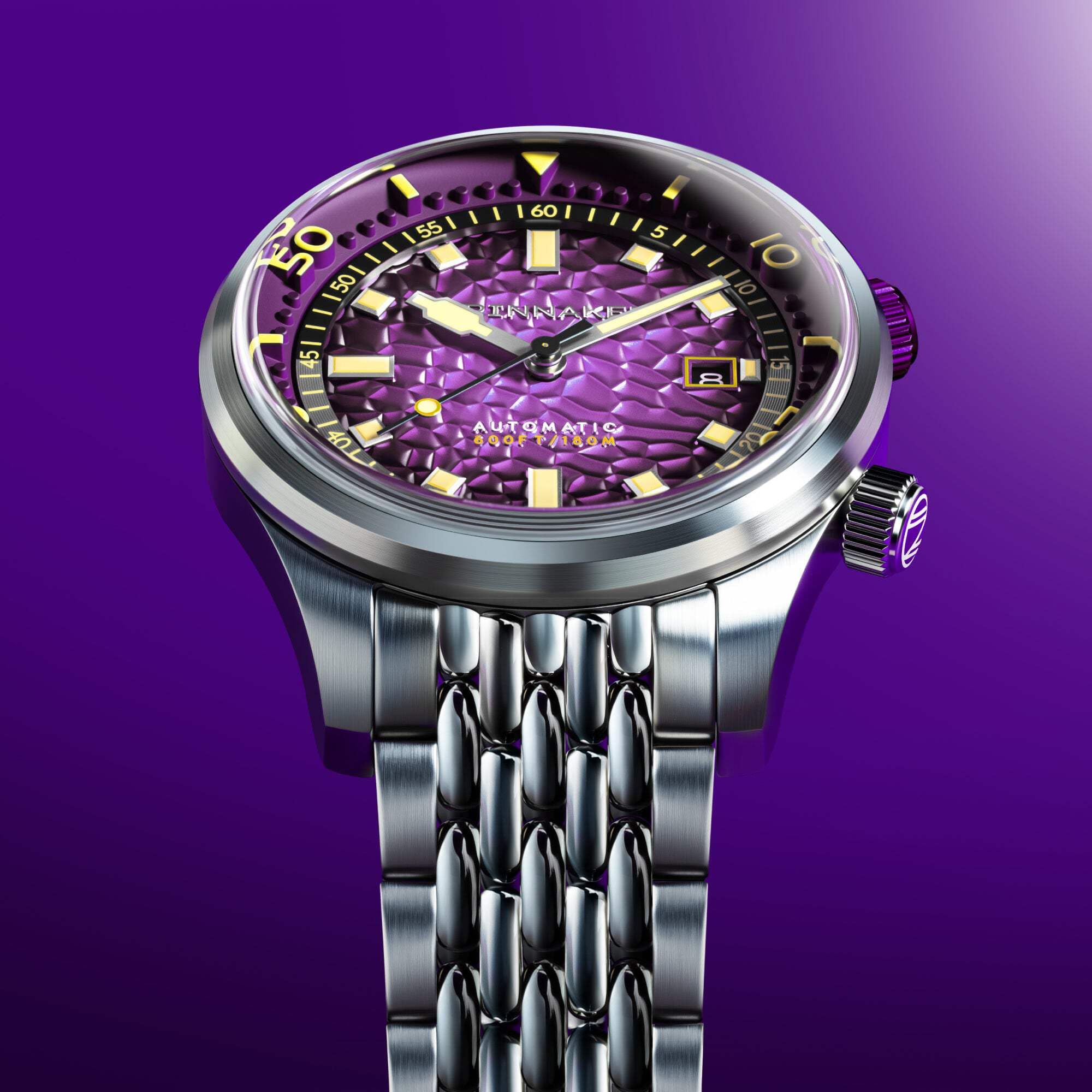 Spinnaker Bradner SP-5062 - Orologio automatico da uomo con cinturino in acciaio inox massiccio, 42 mm