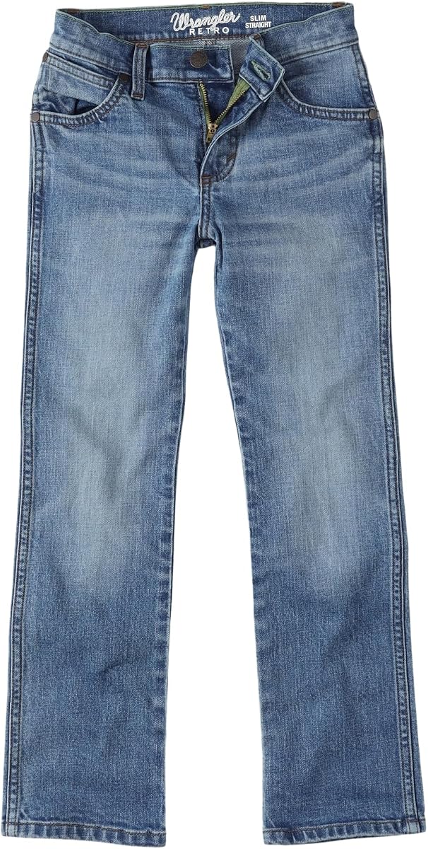 Wrangler Jeans de Pierna Recta de Corte Slim Retro para Hombre