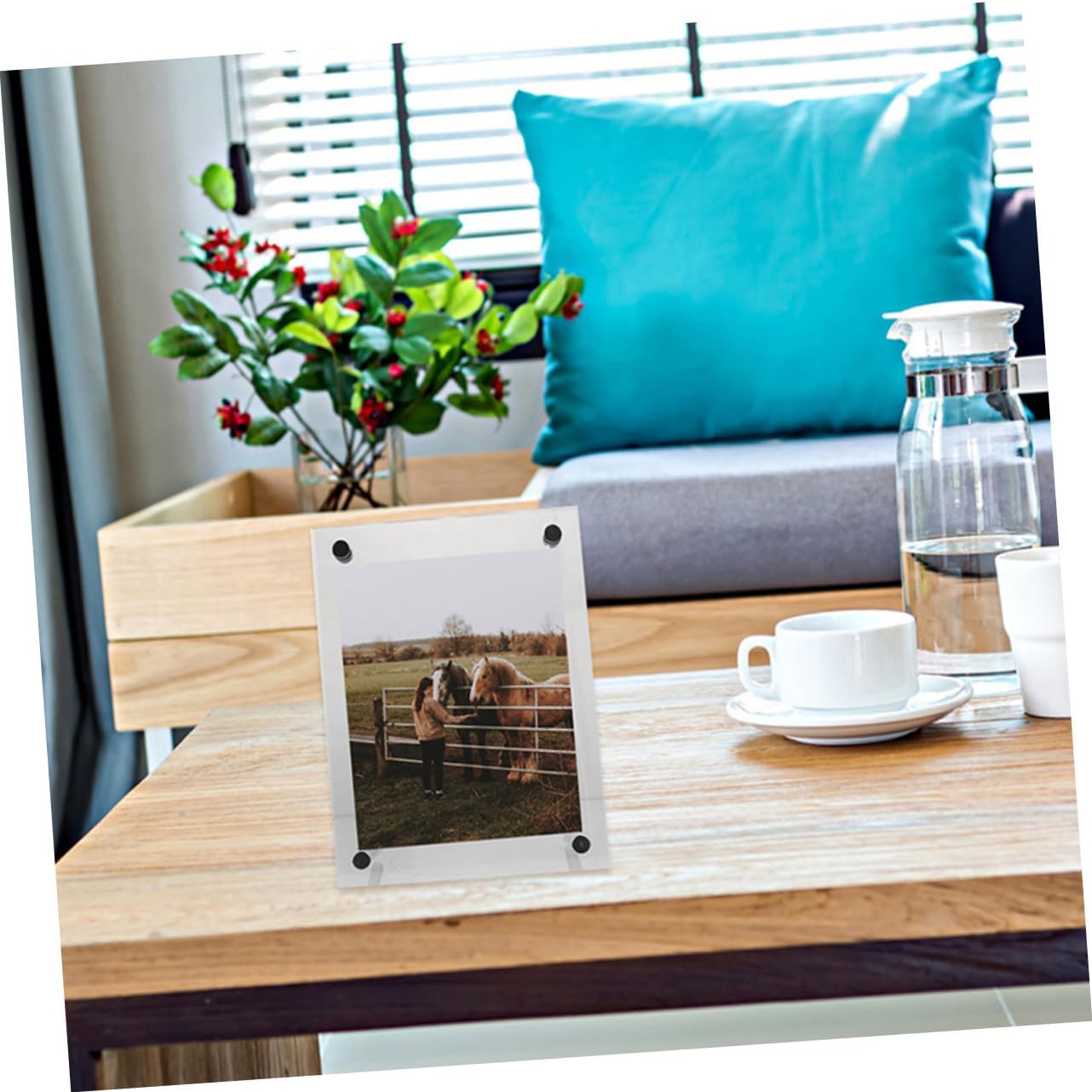 2pcs Acrylic Certificate Display Frame Business License Holder for Posters Photos Awards Elegant Design for Home Office Use