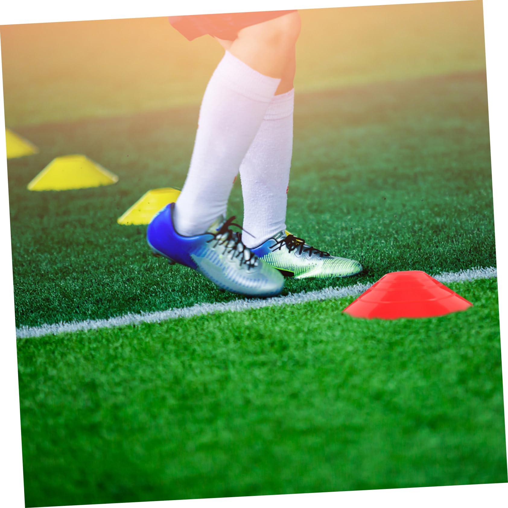 Mipcase 5sets Football Board Drill Soccer Field Marker Pe Discs for Soccer Training 12pcs*5