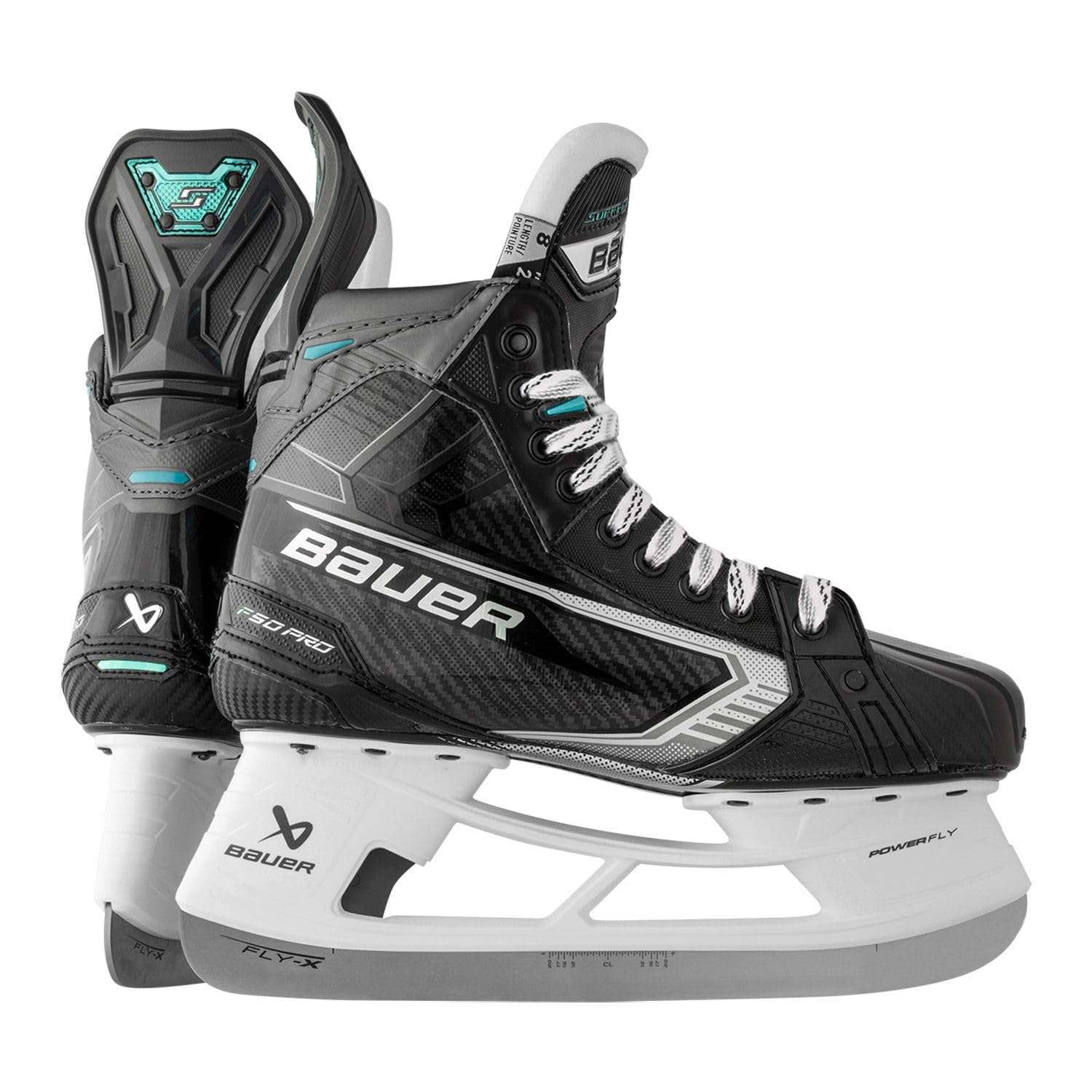 Bauer Supreme F50 Pro - Pattini da hockey su ghiaccio, misura e larghezza