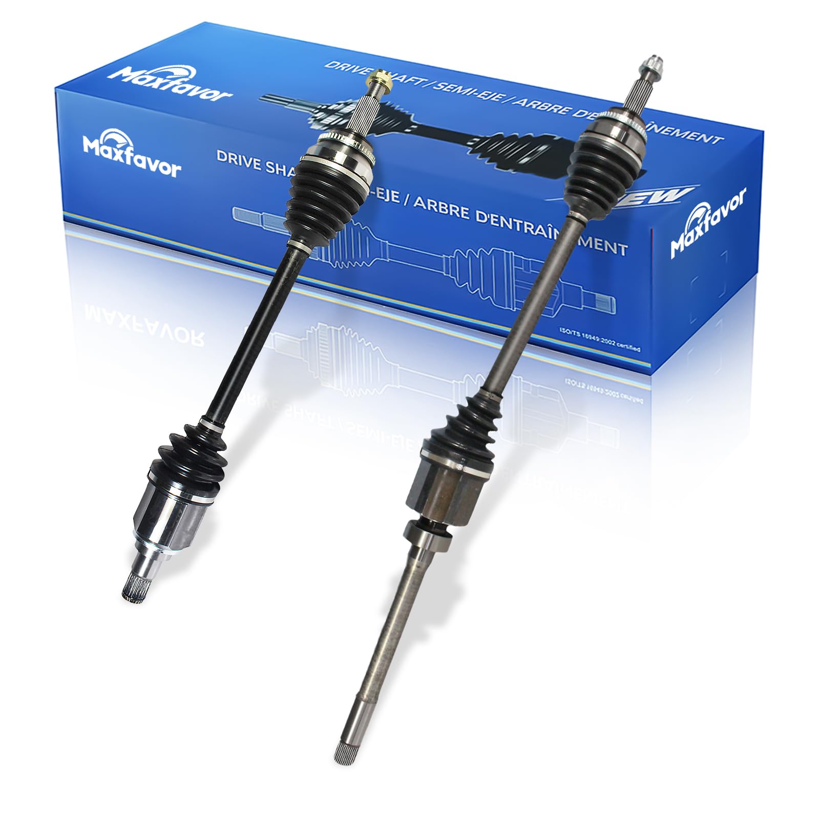 Maxfavor AWD CV Axle fit for Toyota Sienna 2011 2012 2013 2014 2015 2016, LE XLE Limited Mini Passenger Van 4-Door 3.5L V6, CV Axle Shaft Assembly Front Left Right (Passenger Driver) Side