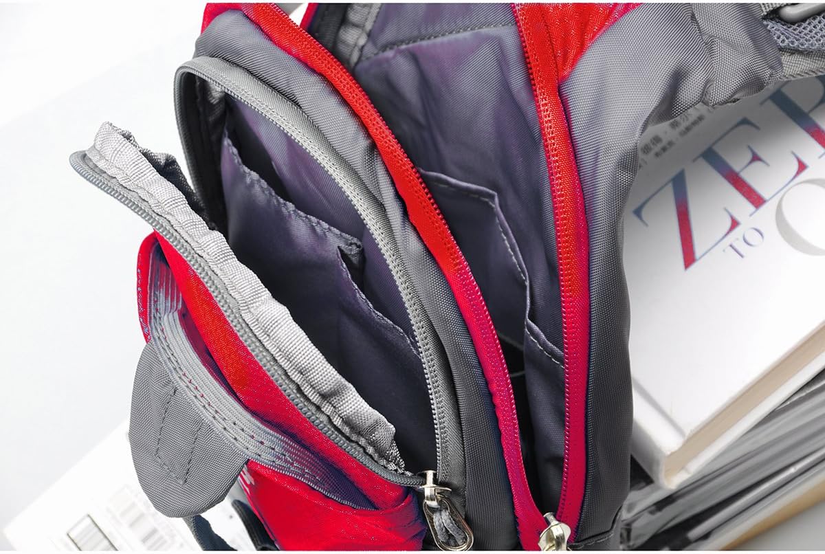 LC Prime Sling Bag Backpack Chest Shoulder Compact Fanny Sack Satchel Outdoor Bike nylon fabric red