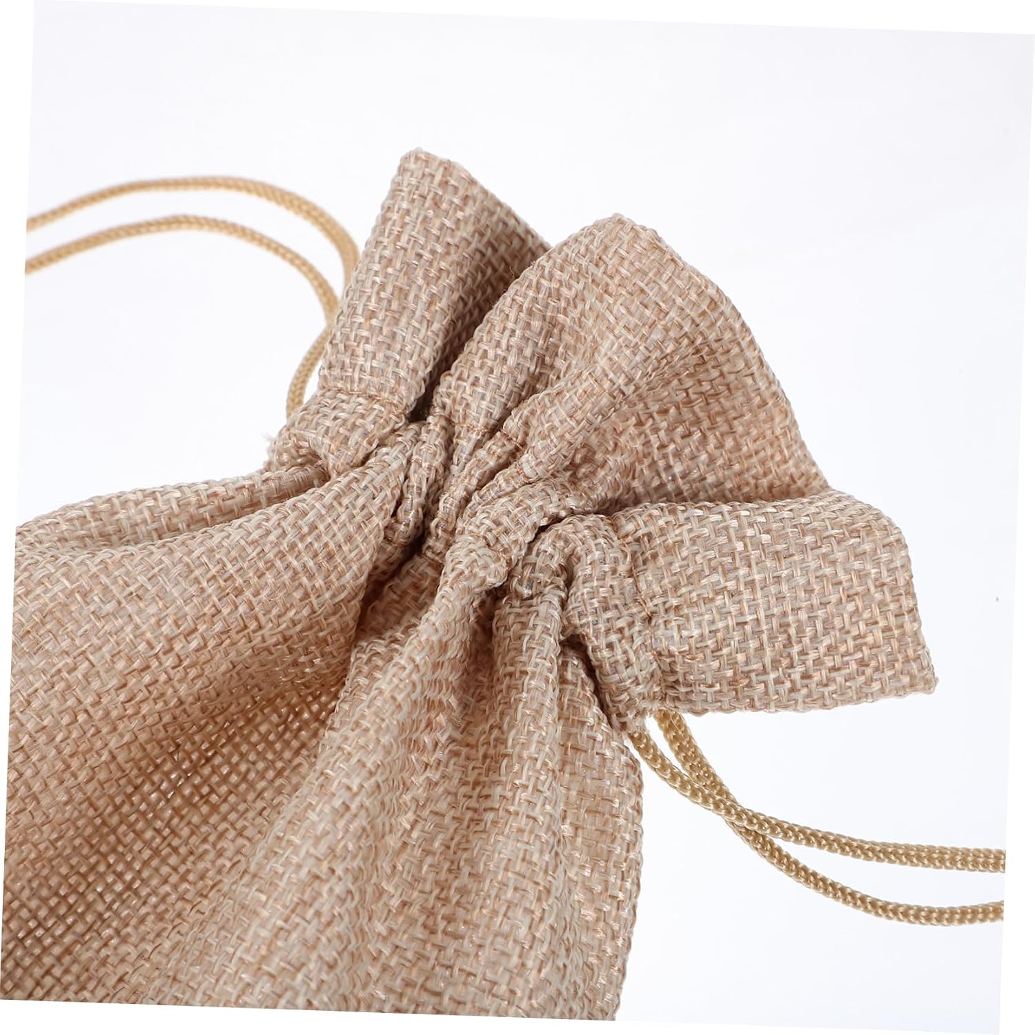 MAGICLULU 1set Drawstring Wine Bottle Bags Stylish Burlap Wine Pouches for Weddings Parties and Banquets Versatile Storage Jewelry and More 10pcs