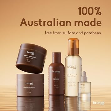 BRUNAE BODY Intensive Tanning Bed Balm [FOR DARKER & FASTER TAN] - Natural Tan Accelerator Lotion for Sunbed - Sun Tanning Lotion for Women & Men with Tamanu & Acai Oil - 100% Vegan & Australian Made | Sun Tanning Lotion for Women & Men - Deep Tan Accelerator for Sunbed with Tamanu & Acai Oil - 100% Vegan - Australian Made