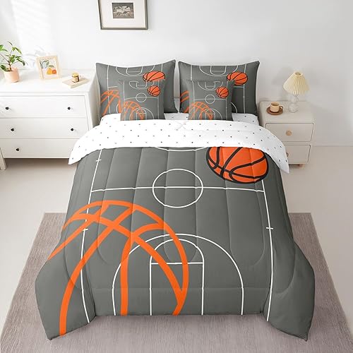 Miniatura 28 de Feelyou Juego de ropa de cama de fútbol americano tamaño Twin de 7 piezas, patrón de balón de fútbol americano para niños, niñas y adolescentes,