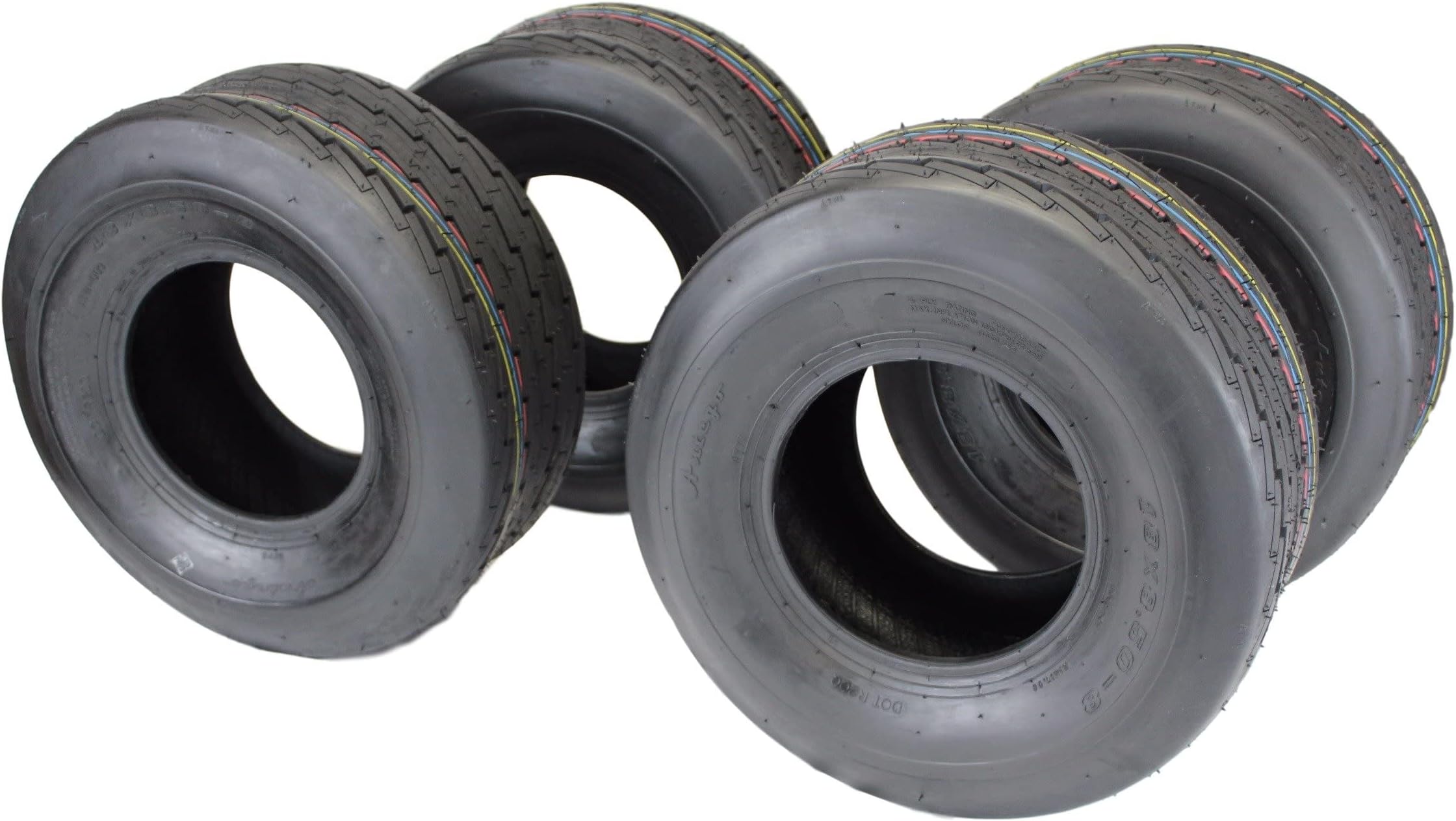 Set of Four 18x8.50-8 4 Ply Turf Tire for Golf Cart or Lawn Mower (4) 18x8.5-8