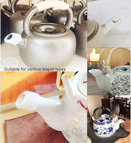 Miniatura 6 de Protectores de boquilla de tetera, funda de silicona para tetera, a prueba de fugas, a prueba de goteo, cubierta de boquilla de tetera, protectores