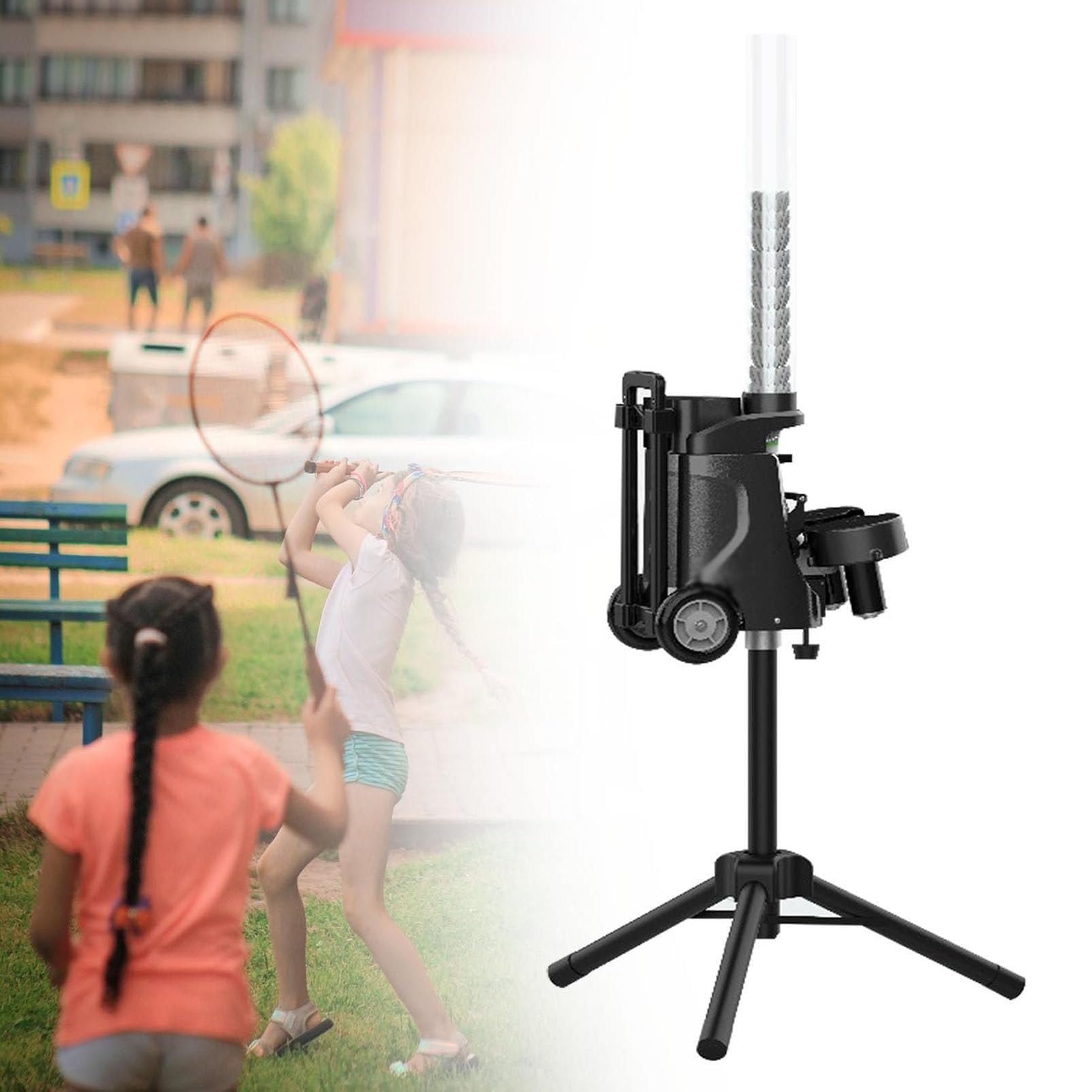 Máquina automática de entrenamiento de bádminton, lanzador de práctica individual para entrenamiento en casa y competición, ideal para el desarrollo de habilidades y uso recreativo