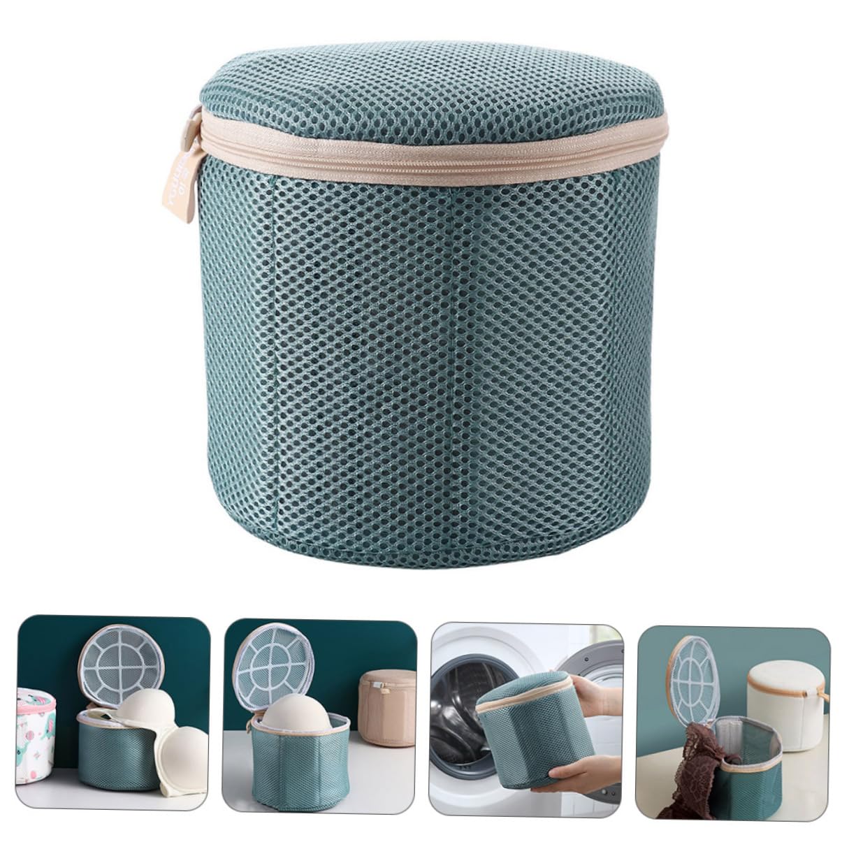 PRETYZOOM Bolsa De Lavandería Lavable De 2 Piezas Material De Poliéster Que Protege La Ropa De Torceduras Cremallera De Fácil Apertura.
