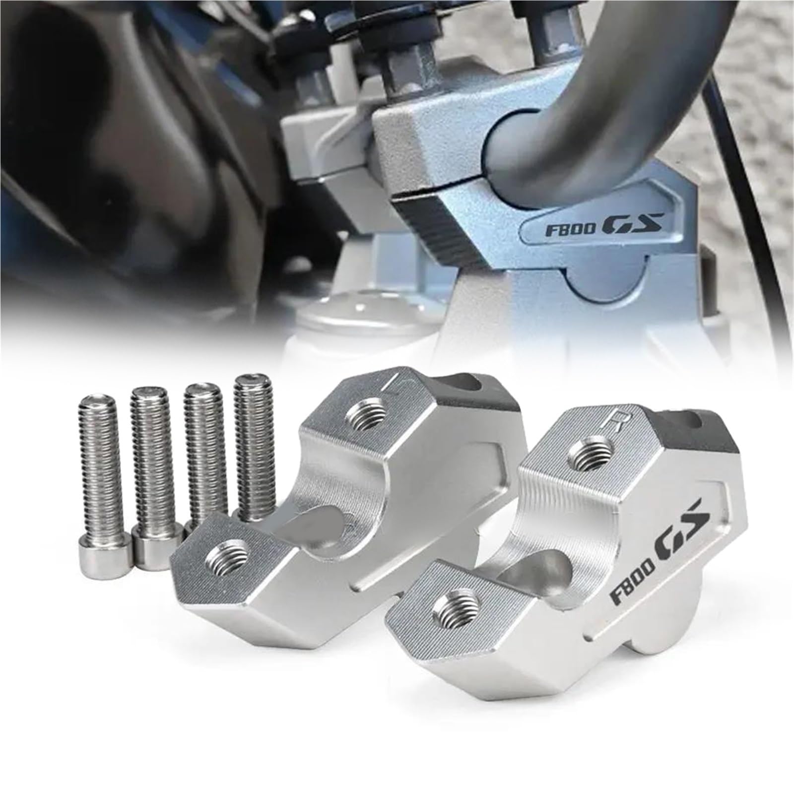 Riser de déplacement arrière du guidon F 800 GS en aluminium robuste usiné