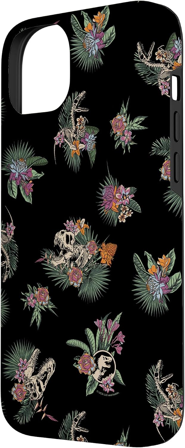 Jurassic World Rattle The Dino Bones Floral Collage Case for iPhone 14 Plus