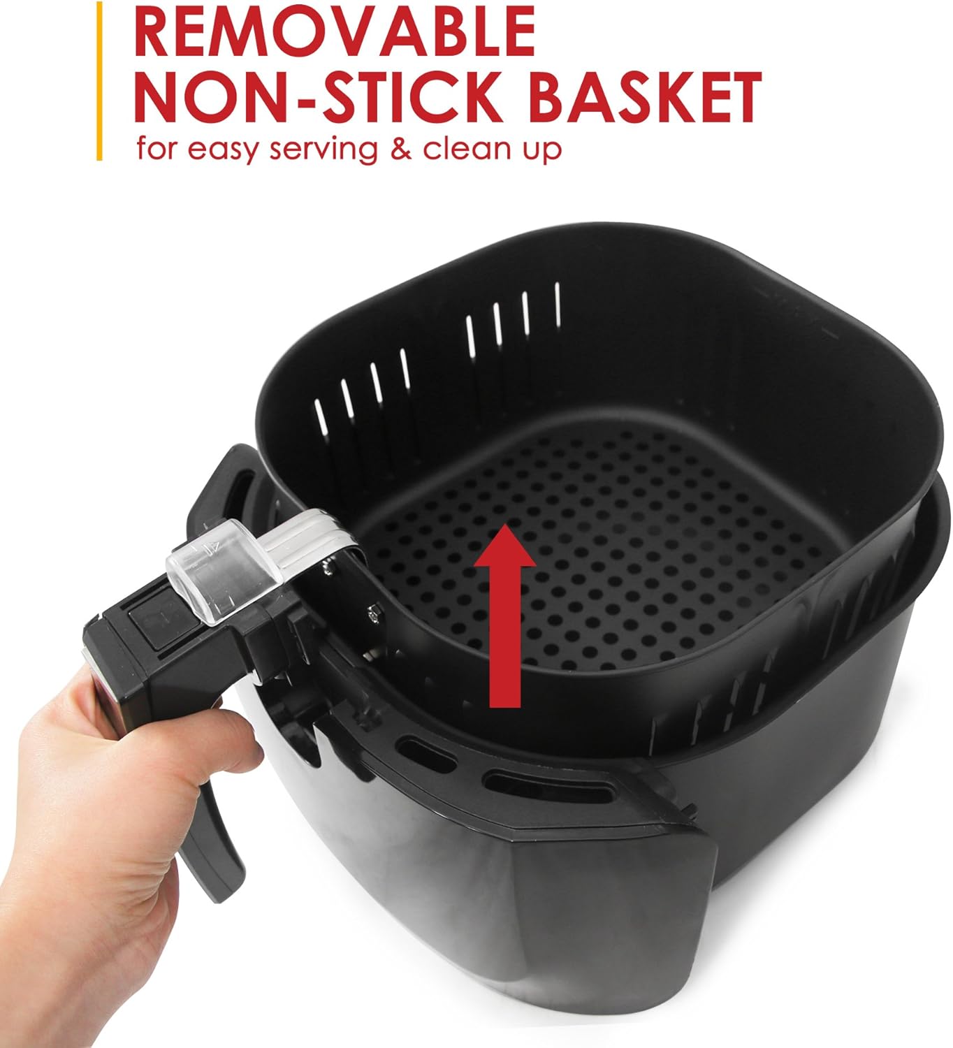 Removable non-stick basket