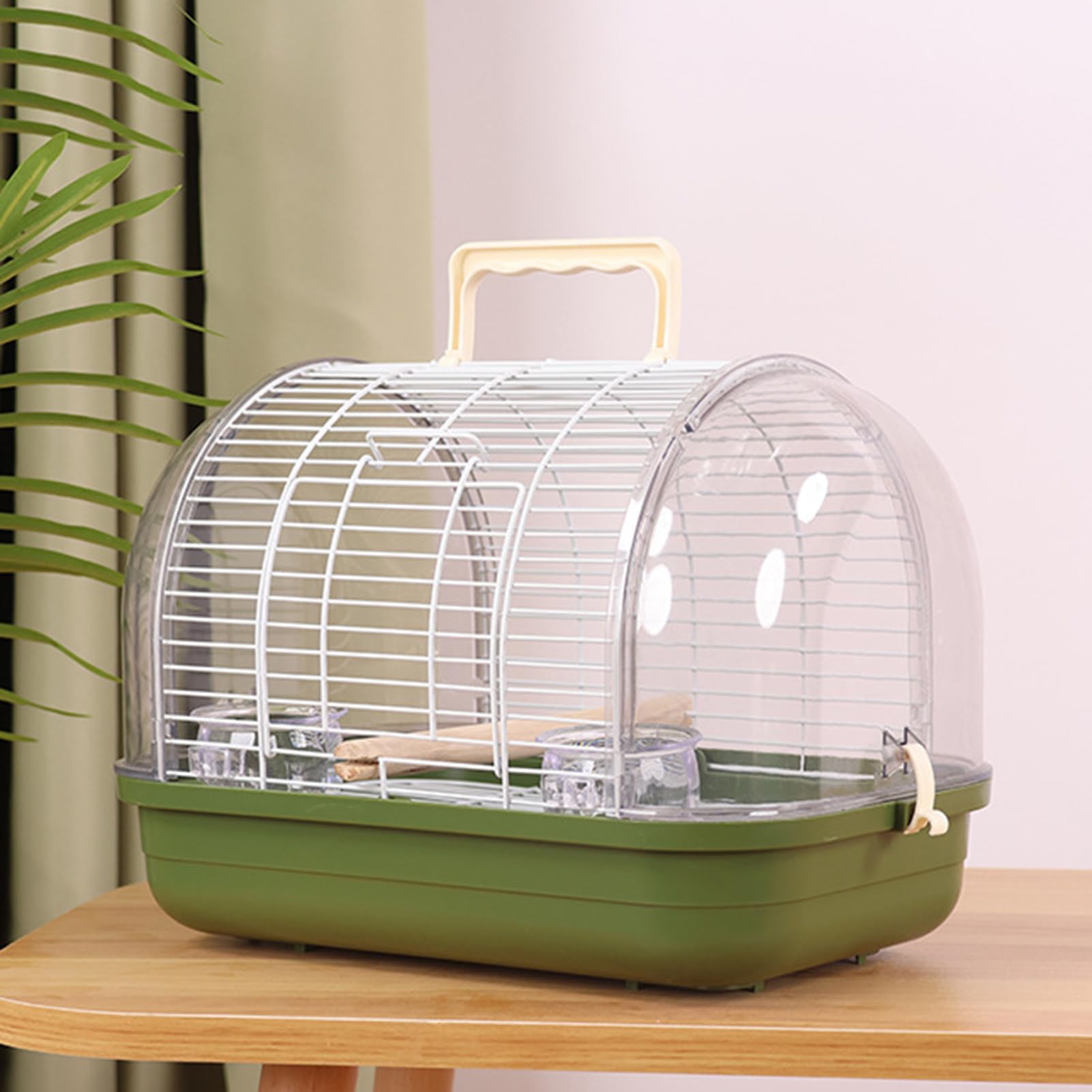 Gabbia per Portatile Trasportino Trasparente Antisolare Con Manico | Gabbia Calopsite A Vista Completa Adatta per Pappagallini Conure Calopsite Canarini Inseparabili Fringuelli per