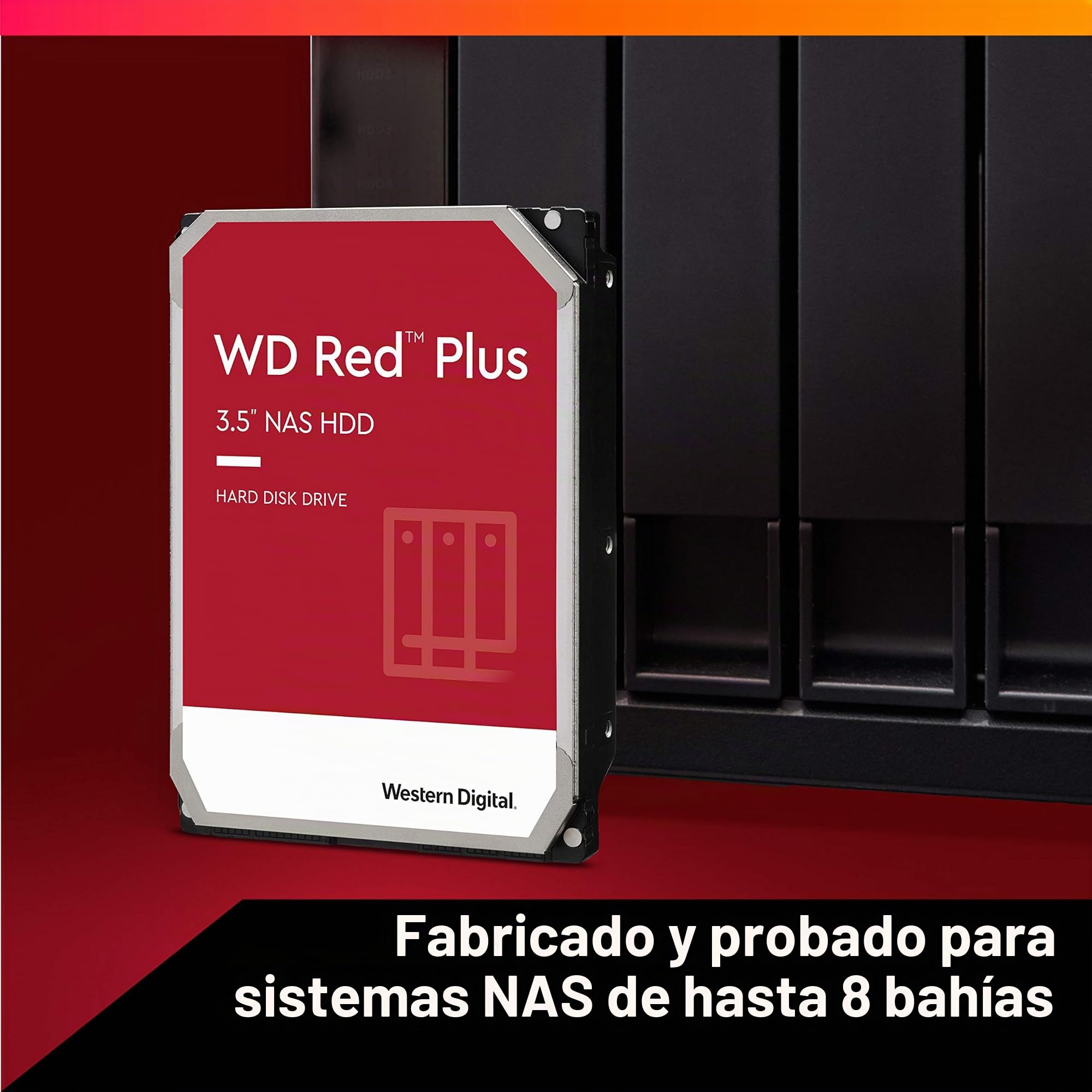 Western Digital Red WD30EFAX Disco duro 3.5" para dispositivos NAS 5400 RPM Class 3TB, SATA 6 Gb/s, CMR, 64MB Cache, Rojo