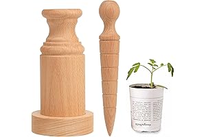 Newspaper Plant Pot Maker Wood Plant Seed Dibber Set