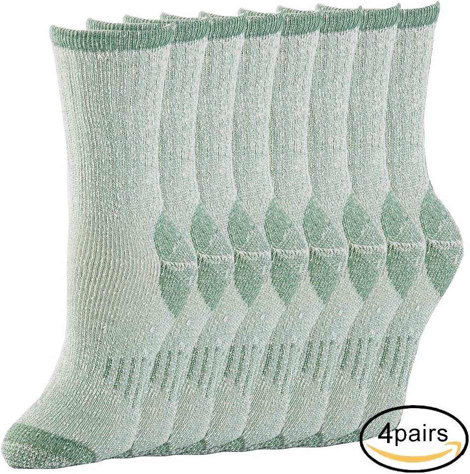 70% Merino Wool Women Crew Socks - Hiking Outdoor Athletic Thermal Thickening Cushion …
