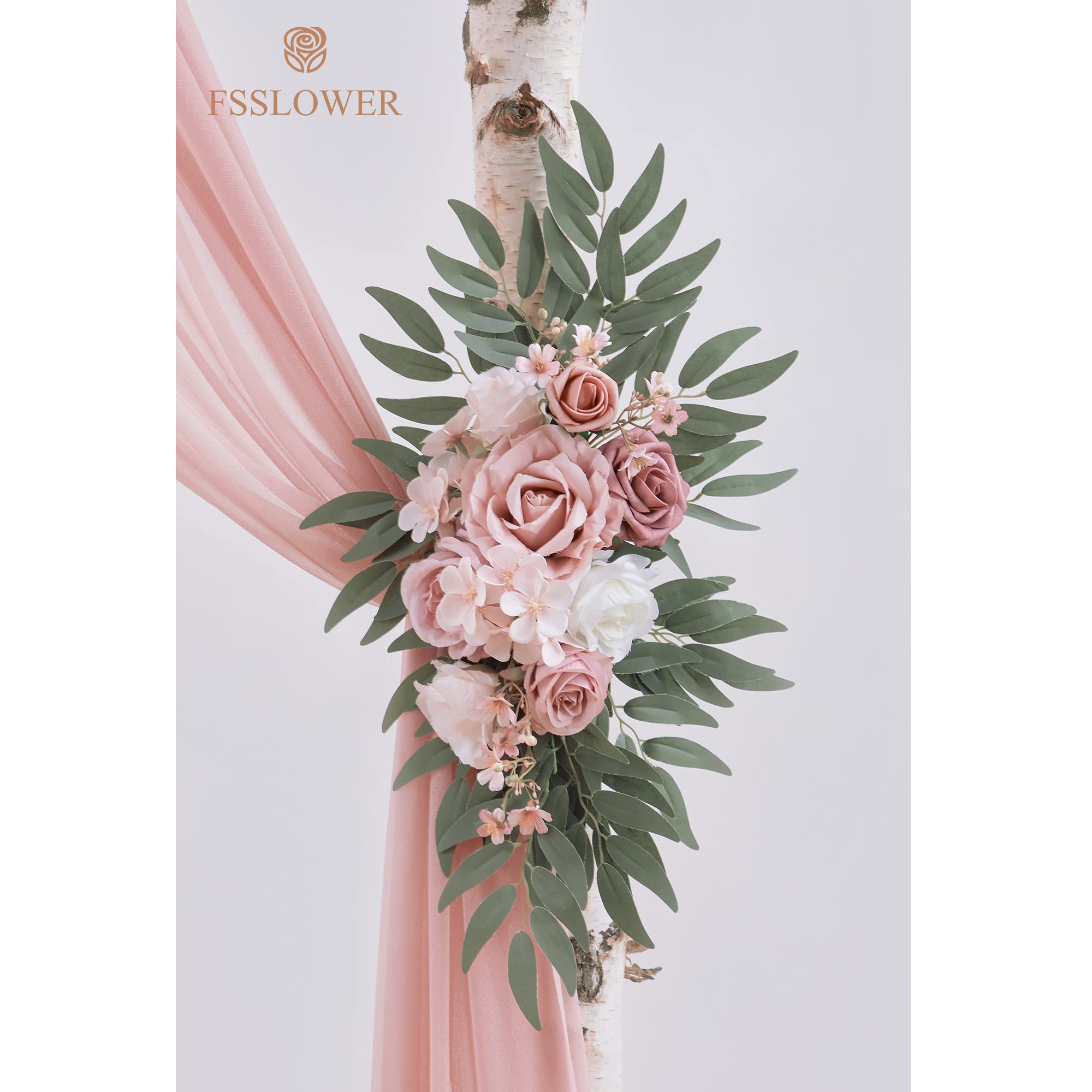 Yvessvi Kit Di Fiori Ad Arco Per Matrimonio (Confezione Da 4), Composizione  Di Fiori Artificiali Da, image size:2000x2000