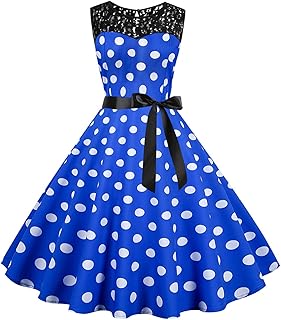 TWGONE Vintage Dresses for Women1960s Cocktail Dresses Swing Tea Party Dresses Rockabilly Dresses