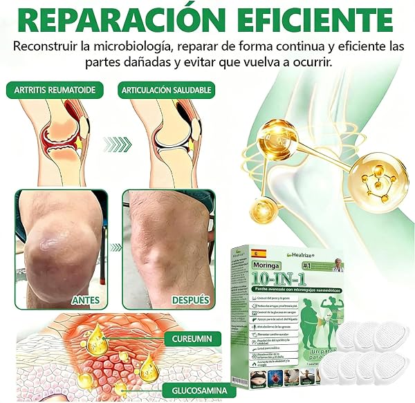 Healrize Moringa NAD+ Parche Avanzado, Healrize Parches, para hombres y mujeres (2 Caja) - 3