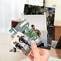 Vista 7 de 100 hojas de papel fotográfico brillante de 200 GSM, papel de impresora fotográfica de calidad de tinte y tinta, hojas de impresión de imágenes