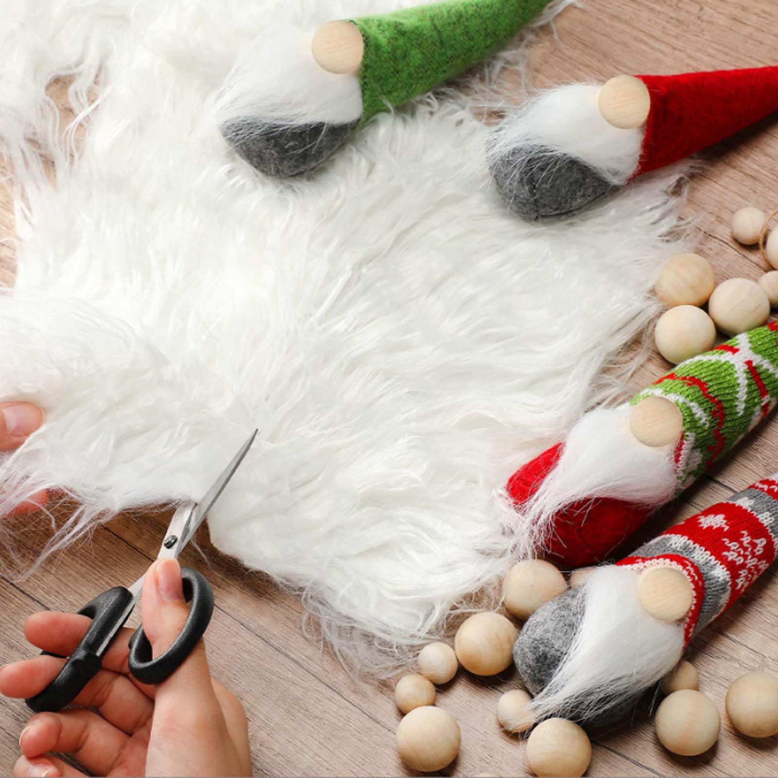 Topspitgo Decoration Noel Tissus Au Metre,Fausse Fourrure