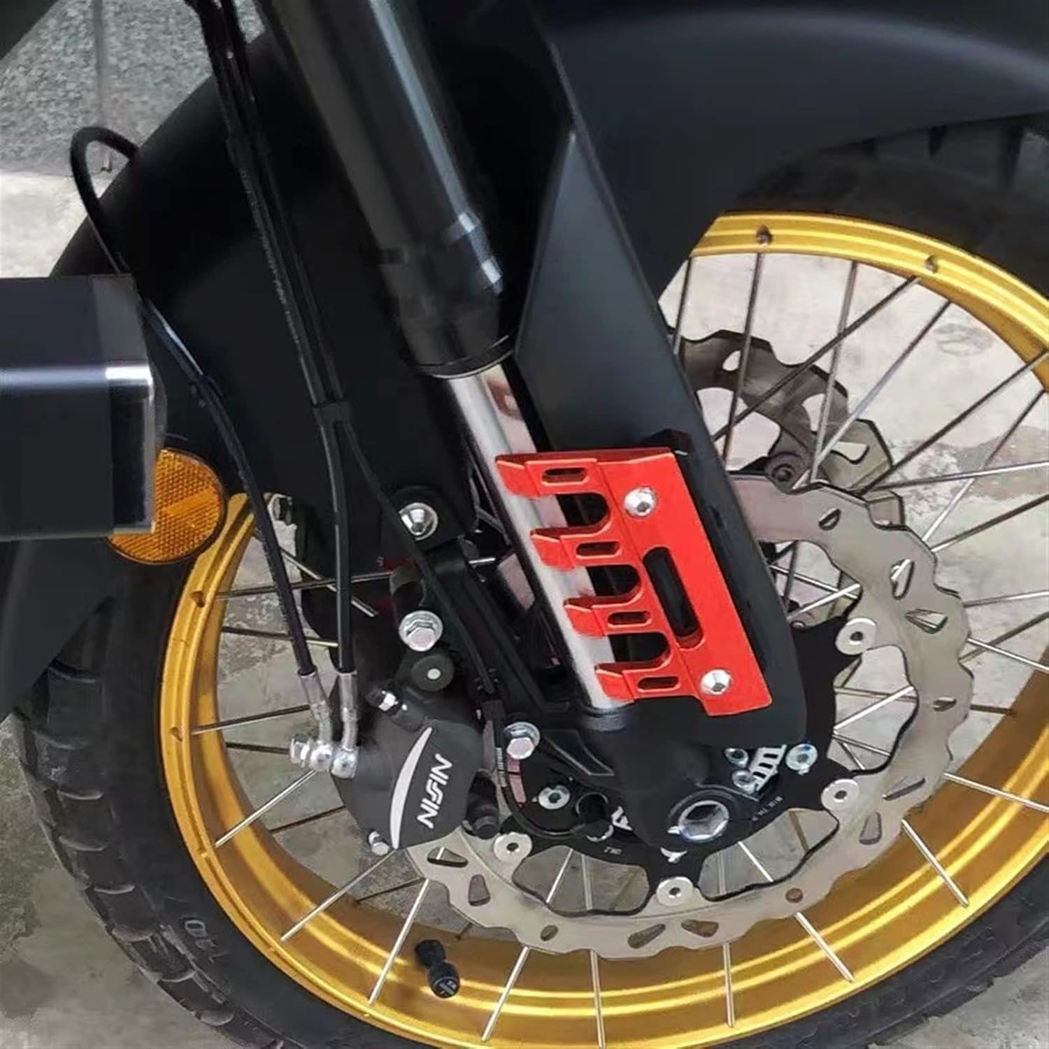 For Y┐AMAHA YZF-R1M YZF-R7 yzf r1m r7 Motorcycle Mudguard Front Fork Protector Guard Block Front Fender Anti-fall Slider Motorcycle Slider(Blue,With LOGO)