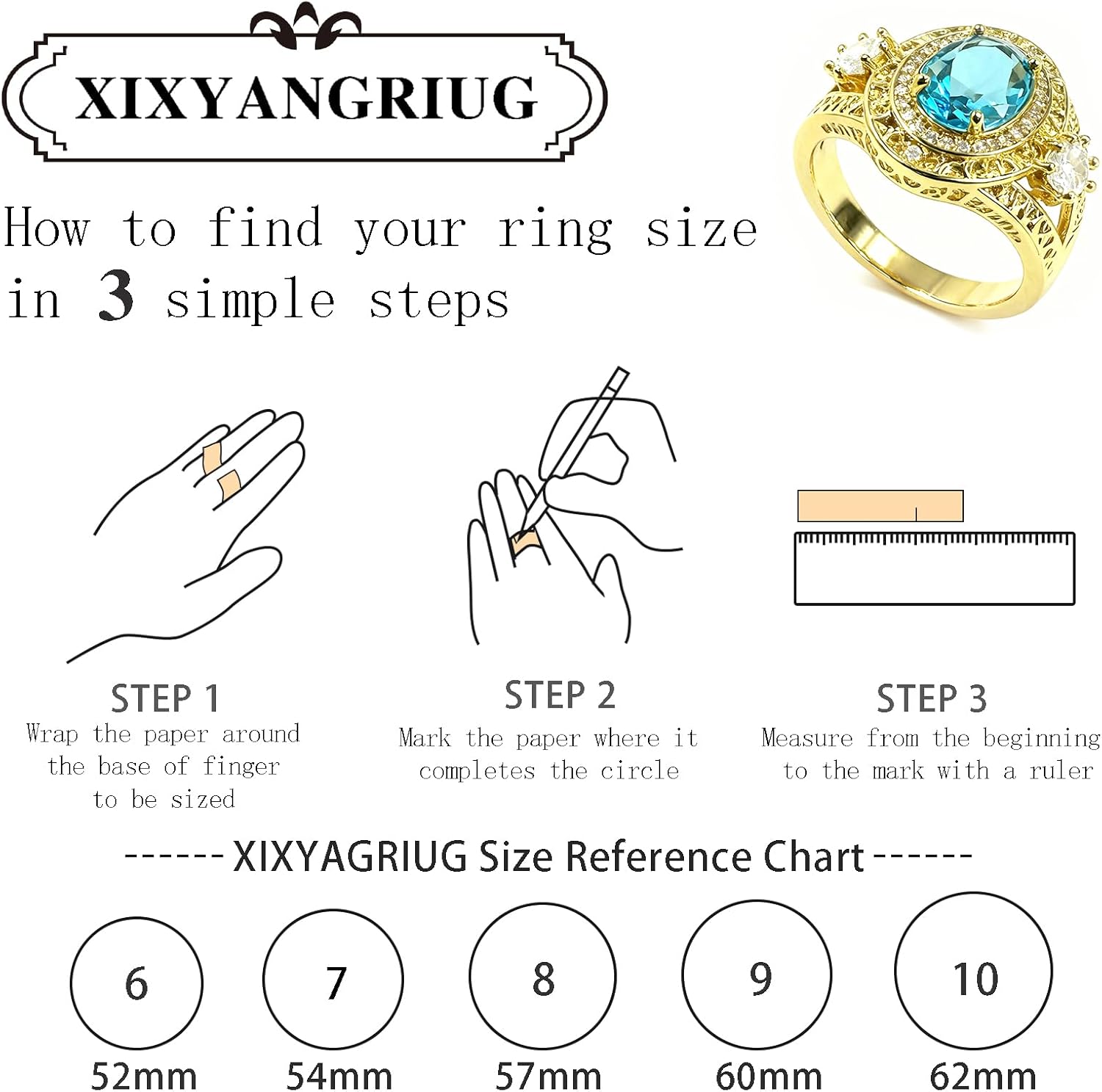 14K Gold Plated 925 Sterling Silver CZ Ring for Women,Vintage Gold Promise Engagement Ring Blue Oval Cut Cubic Zirconia Filigree Halo Rings Bands Jewelry Gift for Her Wedding Anniversary Size:6-10