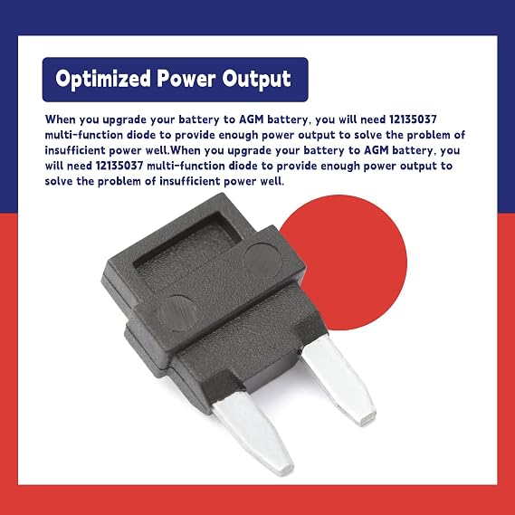 12135037 Multi-Function Diode, Pack of 4 Multi Purpose Inline Diode, 1998-2012