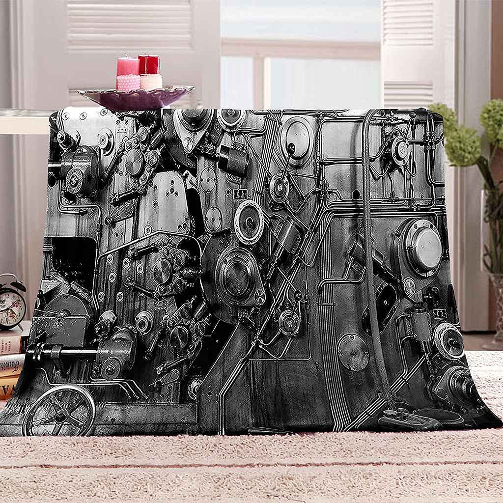 Couverture sofa 3D gris métallisé pour sublimer vos soirées cocooning au salon