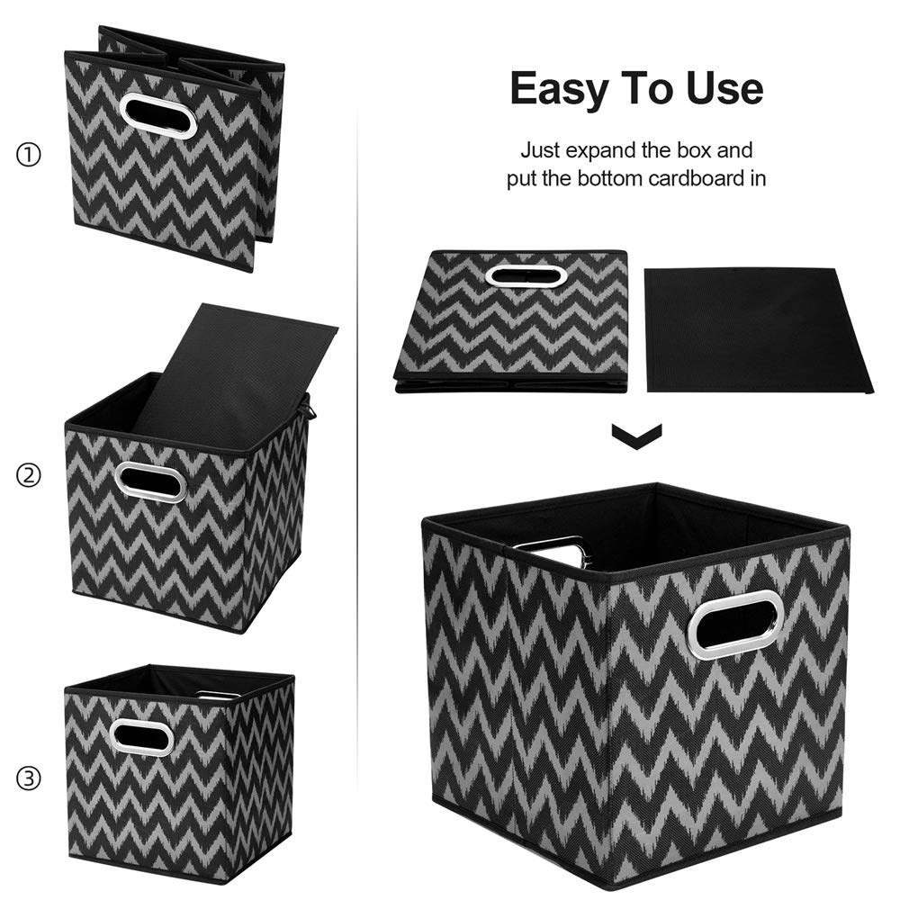 Set di contenitori pieghevoli 30 x 30 x 30 cm - Grande contenitore