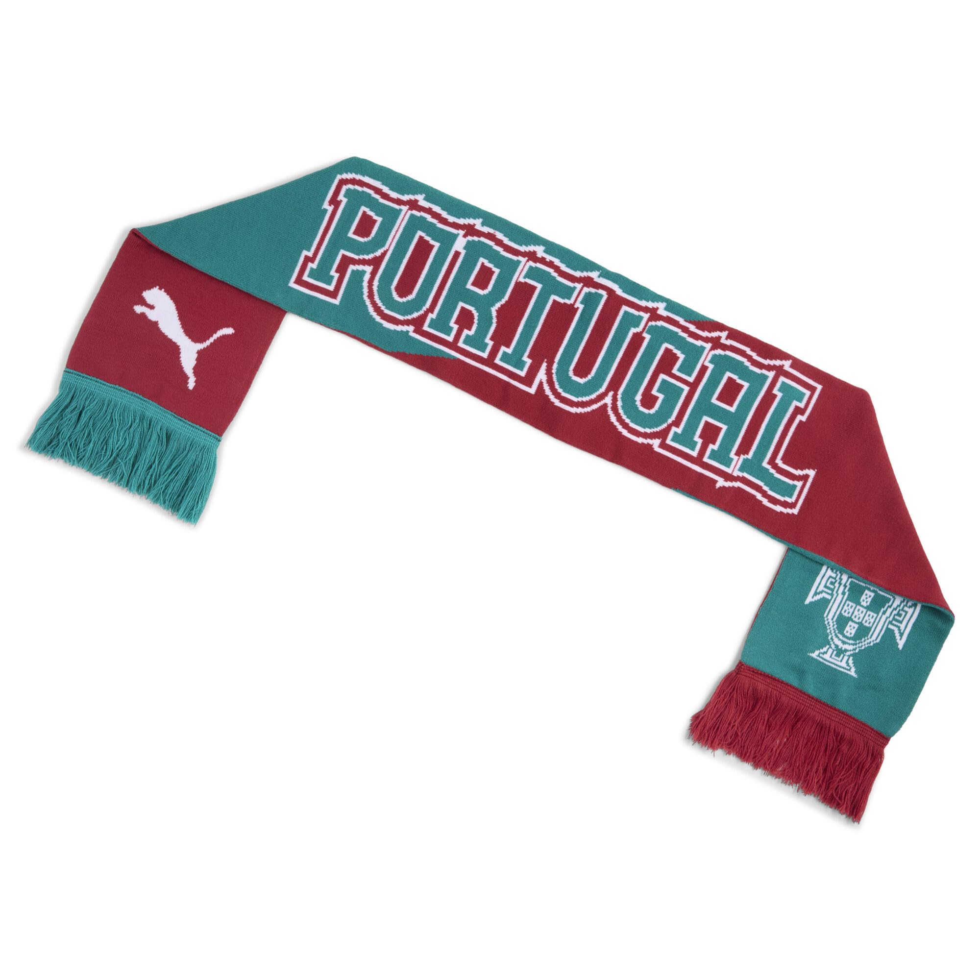 PUMA FPF Culture Bufandas, Club Red-Green Lagoon, OSFA